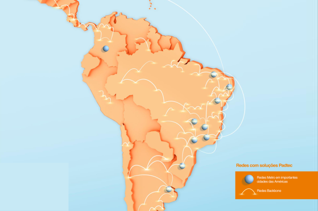 Padtec atinge a marca de 200 mil quilômetros de redes ópticas iluminadas na América Latina